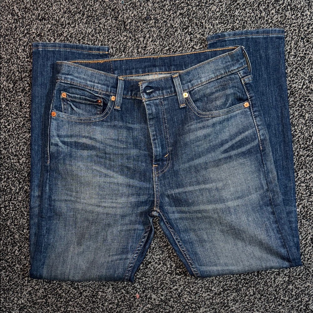 Levi's Dark Blue Straight Jeans